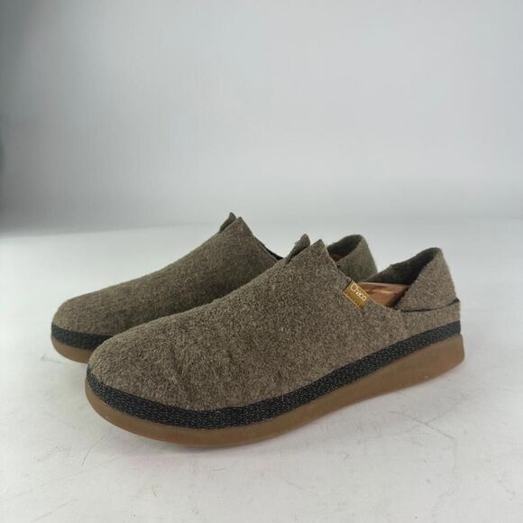 Chaco Revel Felt Slippers US 11 Women's Brown Slip-On Shoes - Picture 11 of 13